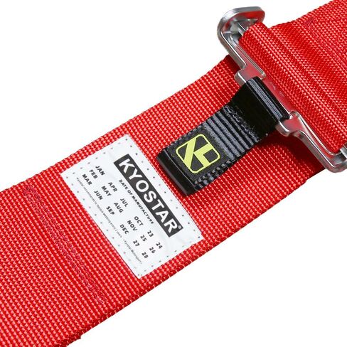 5 Point Racing Seat Belt Harness Set 3" Camlock Quick Release with Premium Quality Soft Webbing Red in Saudi Arabia