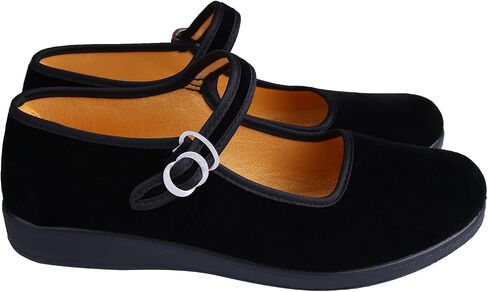 pestor Mary Jane Shoes for Women Ballet Flats Women's Flat Shoes Ballerina Halloween Black Mary Janes in Saudi Arabia