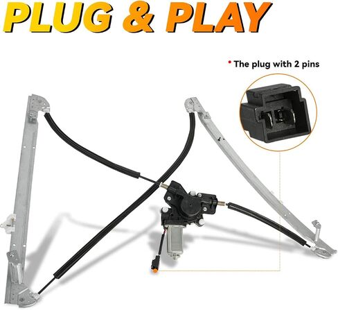 New 1pc Front Passenger (Right) Side Power Window Regulator With Motor Assembly Compatible with 01-03 Town & Country Voyager Caravan Grand Caravan MPV in Saudi Arabia