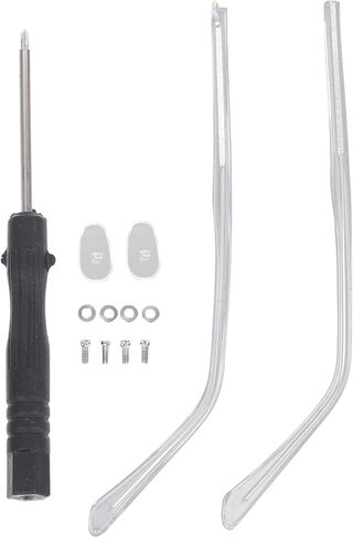 أذرع استبدال النظارات المعدنية مع البراغي وأدوات التثبيت ، مجموعة إصلاح النظارات للنظارات الشمسية للنظارات (زوج واحد ، شفاف) in Kuwait