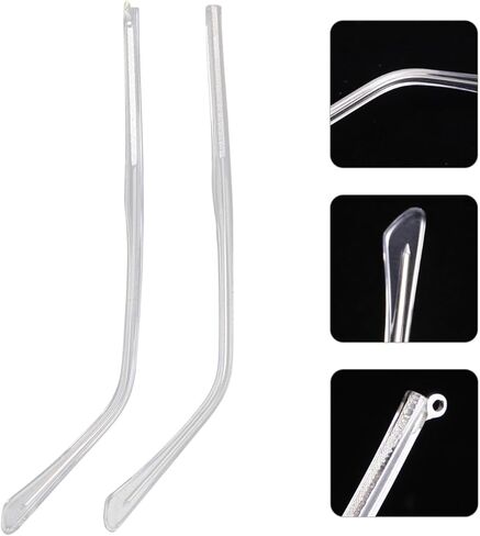 أذرع استبدال النظارات المعدنية مع البراغي وأدوات التثبيت ، مجموعة إصلاح النظارات للنظارات الشمسية للنظارات (زوج واحد ، شفاف) in Kuwait