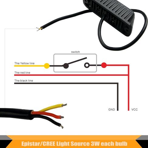 4 pcs 4" x 1.5" Rectangle LED Amber Strobe Light, 4 LED 12W IP65 Waterproof, Super Bright High Powered Strobe for Towing 6 Flash Patterns (Built in Flasher) Surface Mount 10V-30V in Saudi Arabia