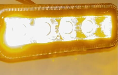 4 pcs 4" x 1.5" Rectangle LED Amber Strobe Light, 4 LED 12W IP65 Waterproof, Super Bright High Powered Strobe for Towing 6 Flash Patterns (Built in Flasher) Surface Mount 10V-30V in Saudi Arabia