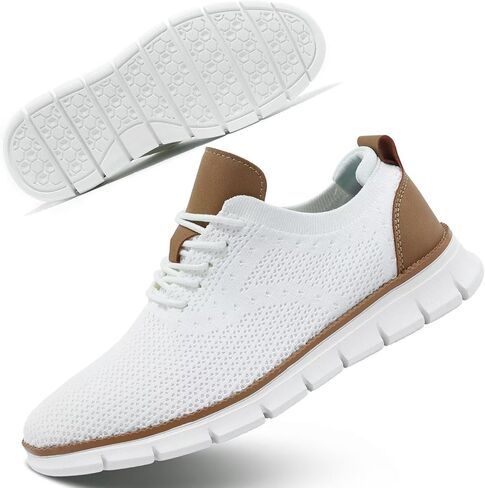 Men's Casual Oxfords Shoes Fashion Mesh Business Walking Work Dress Sneakers Comfortable Lightweight in Kuwait