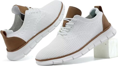 Men's Casual Oxfords Shoes Fashion Mesh Business Walking Work Dress Sneakers Comfortable Lightweight in Kuwait