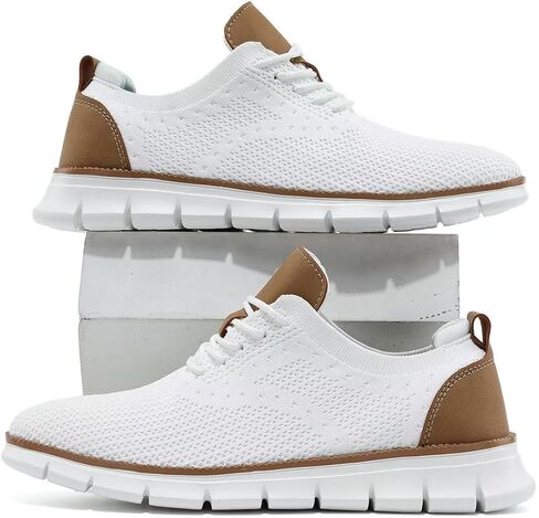 Men's Casual Oxfords Shoes Fashion Mesh Business Walking Work Dress Sneakers Comfortable Lightweight in Kuwait