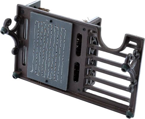MyGift Dark Coffee Cast Iron Heavy Duty Entryway Doormat Shoe Scraper and Dirt Cleaner Brush with Angled Design and Boot Puller/Outdoor Boot Mud Brush in Kuwait