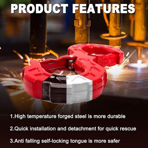 S -stape 3/8 "Tow -Hook - 33000 رطل Towing Shackle Winch ، خطاف الرافعة الشاقة للشفاء على الطرق الوعرة ، إطلاق سراح Winch ، Hook Recover in Kuwait
