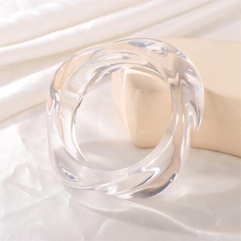 Sither Chunky Acrylic Bracelet for Women Cuff Bangle Bracelet Colorful Irregular Wide Bracelet for Halloween Christmas Gift in Saudi Arabia