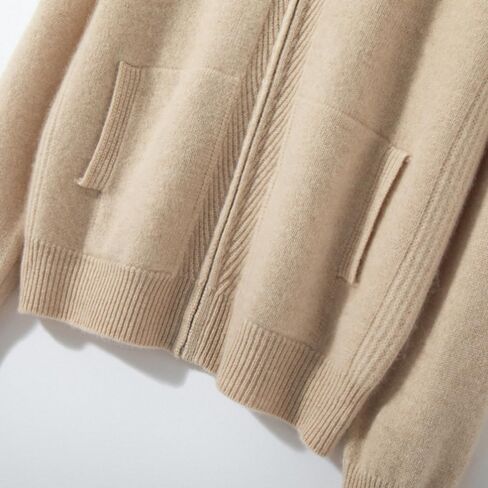 Women's Cashmere and Wool Blend Casual Knit Long Sleeve Thickening Type Hoodie Sweater and Pants Set, 2 Pieces, in Saudi Arabia