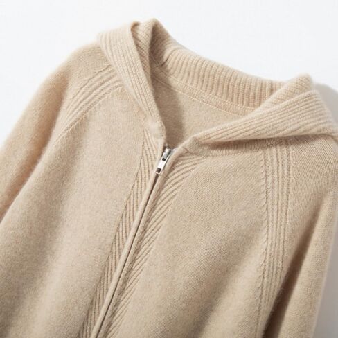 Women's Cashmere and Wool Blend Casual Knit Long Sleeve Thickening Type Hoodie Sweater and Pants Set, 2 Pieces, in Saudi Arabia