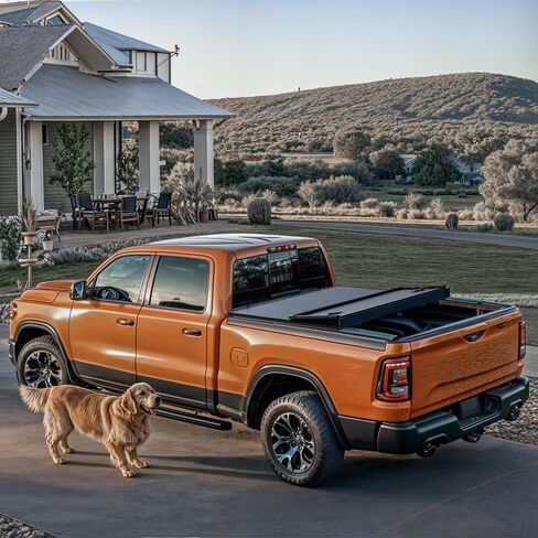 LEDKINGDOMUS Hard Folding Truck Bed Tonneau Cover Fits for Nissan Frontier 2005-2025 5ft Bed (NOT for México) in Saudi Arabia