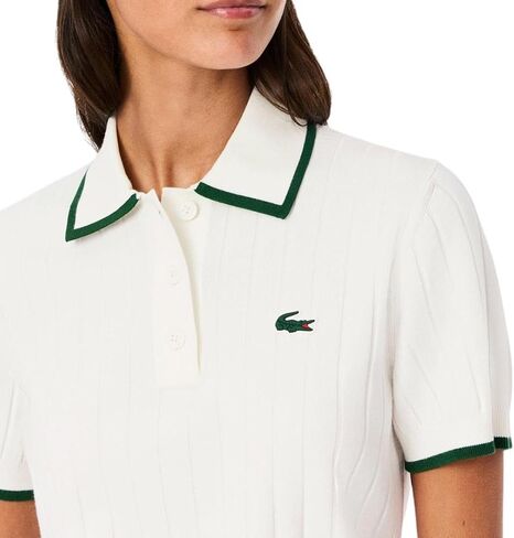 Lacoste Women's Short Sleeved Polo Collar Golf Sweater in Saudi Arabia