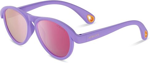 Baby Sunglasses Skin Feel Frame Polarized UV Protection Kids Glasses for Toddler Infant Boys Girls Age 0-24 Months in Saudi Arabia