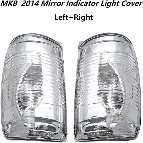 Wing Mirror Indicator Lens Cover - Side Mirror Indicator Lamp Lens Cover Car Wing Mirror Turn Signal Indicator Lens Cover Fit for Transit MK8 2014+(Left + Right) in Saudi Arabia