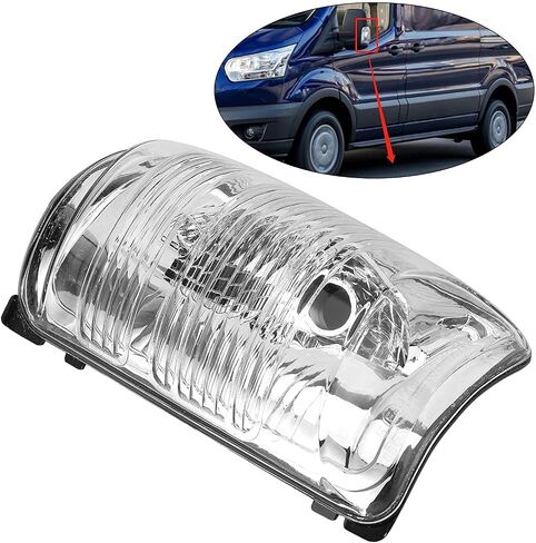 Wing Mirror Indicator Lens Cover - Side Mirror Indicator Lamp Lens Cover Car Wing Mirror Turn Signal Indicator Lens Cover Fit for Transit MK8 2014+(Left + Right) in Saudi Arabia