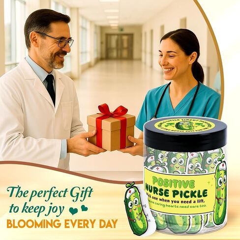 Nurse Appreciation Gifts - Pickle Nursing Gifts - Funny Gift for New Nurse, CNA, RN Nurses - Graduation Giftss, Birthday Present - Decor Jar with 60 Appreciation Cards in Kuwait