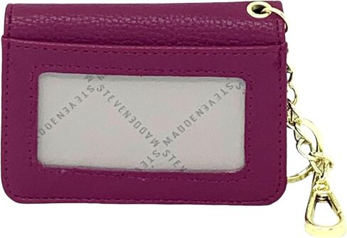 Steve Madden Bfold Clip On Card Case Wallet with Keyring (Violet Smoke) in Saudi Arabia
