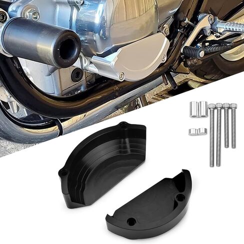 Motorcycle Engine Cover Protection Case Stator Crank Case Cover Compatible with Honda CB1100/EX/RS CB1300SF/ABS CB1300SB/ABS CB1300ST X4/LD (Black) in Saudi Arabia