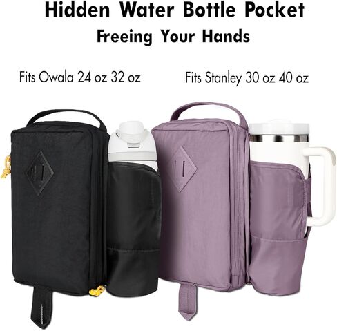 حقيبة حبال ريترو للحداثة: حقيبة كروس مائية للنساء - جيب زجاجي للمياه المخفية لكأس أوالا ستانلي in Kuwait