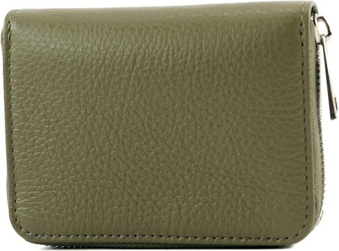 P04 - محفظة المرأة الإيطالية الجلدية الأصلية (Silver Gray Metallic) in Kuwait