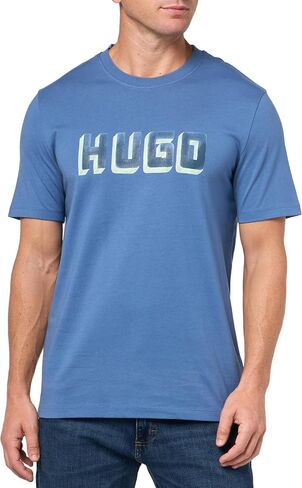 HUGO Men's Block Logo Short Sleeve T-Shirt in Saudi Arabia