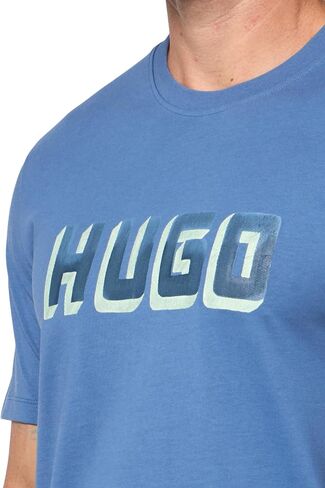 HUGO Men's Block Logo Short Sleeve T-Shirt in Saudi Arabia