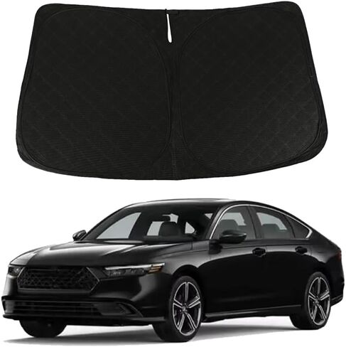 مظلة الزجاج الأمامي D-Lumina متوافقة مع 2022 2023 2024 Honda Civic الجيل الحادي عشر - واقي درع الشمس للنافذة الأمامية القابلة للطي in Kuwait