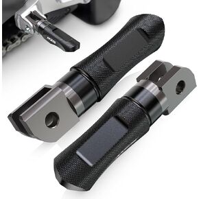 MZS Motorcycle Front Foot Pegs, Adjustable Sport Footpegs Rider Foot Pedal Rest Black CNC Compatible with MT07 MT-07 14-24 / MT09 MT-09 18-20 / FZ07 FZ-07 14-17 / FZ09 FJ09 14-17 / MT10 FZ10 17-21