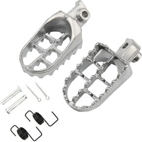 PowerMotor 8mm Aluminium Foot Pegs Rest Footrest Footpegs Fit for XR50 PW50 CRF TW KLX 50cc 70cc 90cc 110cc 125cc TaoTao Dirt Pit Bike Motorcycle Jonway(Red)