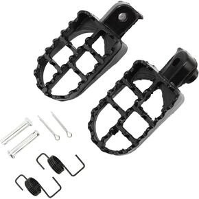 PowerMotor 8mm Aluminium Foot Pegs Rest Footrest Footpegs Fit for XR50 PW50 CRF TW KLX 50cc 70cc 90cc 110cc 125cc TaoTao Dirt Pit Bike Motorcycle Jonway(Red) in Kuwait