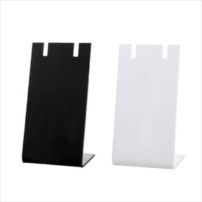 Kopida 2 Pcs Acrylic Earring Display Stand Mini L-Shape Earring Holder Jewelry Display Stand Earring Retail Display Photography Props for Women Girls