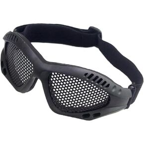 CS Safety Mesh Goggles Tactical Safety Anti Fog Glasses for Outdoor Games Sports Paintball Riding Hunting Cycling