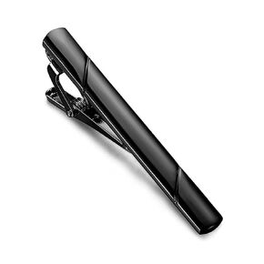 Minimalist Copper Tie Clip - Black, Classic Design for Men's Formal Occasions