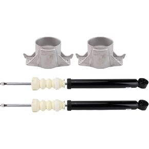 TRQ Rear Suspension Kit Shock Absorber Shock Mount Kit Compatible with 2016-2019 Chevrolet Cruze Volt