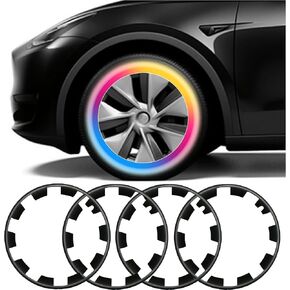 Tesla Model Y 20 Inch Wheel Rim Protector, ABS Rim Covers, Full Wheel Protection, 4 Pcs Wheels Tire Trim Hubcaps, Model Y Accessories