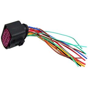 Xenon Hid Pigtail Plug Headlight 14pin 14-way Connector 1J0973737 Compatible with Audi A4 S4 A5 S5 A6 Q3 Q5 TT VW Beetle Golf Jetta Passat Seat Skoda