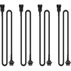 4 Pcs 4 Pin RGB LED Multi-Color Accent Light Extension Cable Wire Cord Set for LED Motorcycle ATV Car Light Multi-Color Neon Strip Trucks Rock Light (60 inch/150cm)