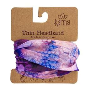 Karma Gifts Thin Headband, Purple Floral