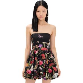 Alice + Olivia النسائية آشا الحمالات الفقاعة المنظمة فستان صغير