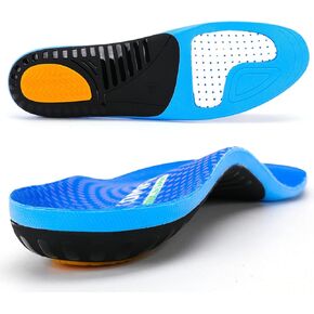 Walkomfy Standing All Day Arch Support Insoles for Men and Women, Plantar Fasciitis Relief