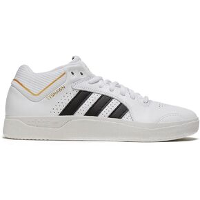 أحذية Adidas Tyshawn - أبيض/أسود/ذهبي معدني - 11.5