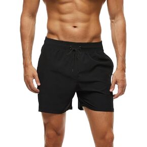 SOLY HUX Swimming Trunks for Men Drawstring Swim Shorts Bathing Suits with Pockets