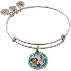 Alex and ANI A18EBFL01RS ، LINGING COOL ، سوار الإسورة القابلة للتوسيع في فلوريدا ، فضية رافايليان ، متعددة ، سوار