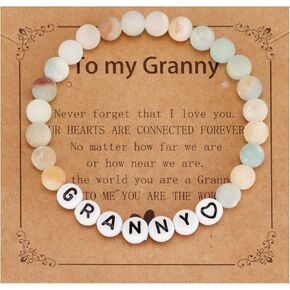 Granny Gift Ideas from Grandson Granddaughter to My Grandmother Present Womens Granny Bracelets