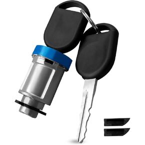 Key Ignition Switch Fit for Ford Lincoln Mercury & Mazda F150 F250 F350 Focus Escape Mustang 2005-2016, Ignition Lock Cylinder Kit Replace 924-717, without Transponder Chip