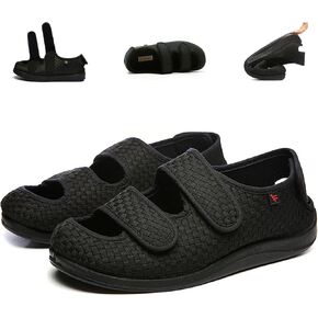 Men Women Diabetic Shoes,Edema Footwear,Adjustable Magic Stickers for Fat Feet,Wide Feet,Big Toes,Foot Diseases,Swollen Feet,Arthritis,Valgus Feet,Deformed Feet