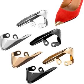 6pcs Metal Shoes Pointed Protector, High Heels Pointed Protectors,Elegant Tip Cap Accessories for High Heels,Pumps Toe Caps for Repair Decoration and Protection