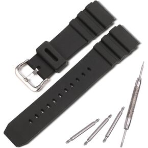 Silicone watch strap Compatible with Casio MDV106 series AMW320R AMW320D outdoor sports watch band 22mm unisex wristband
