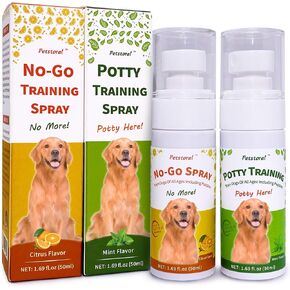 Pet No-Go & Puppy Potty Training Spray, Pet Deterrent Spray for Stop Chewing, Pee Here Corrector Spray for Dogs and Cats (No-Go & Puppy Potty Training Spray)